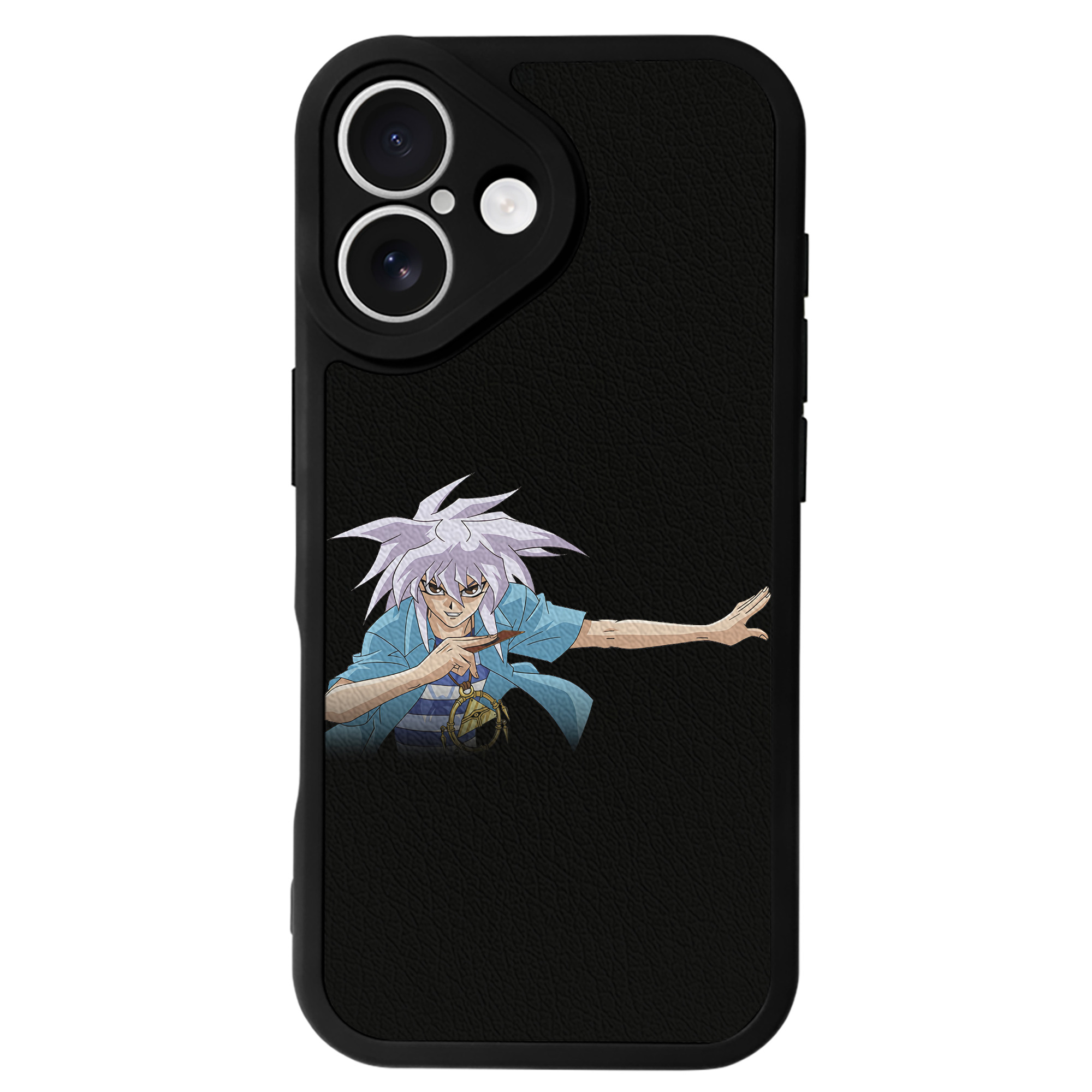 遊☆戯☆王 Yu-Gi-Oh! 【iPhone 16シリーズ対応】シリコンスマホケース（レザー調） 材質：シリコン